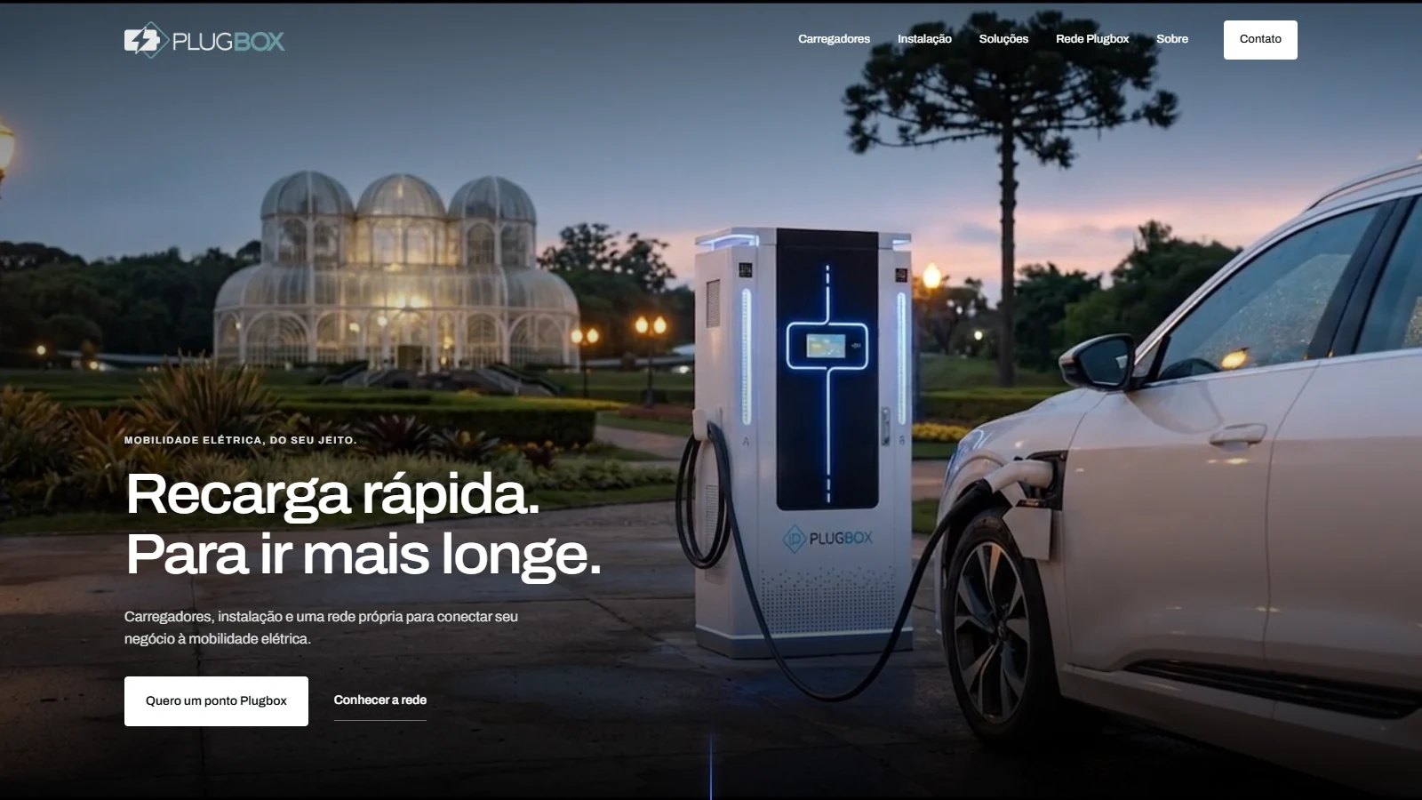 Interface do projeto Plugbox.